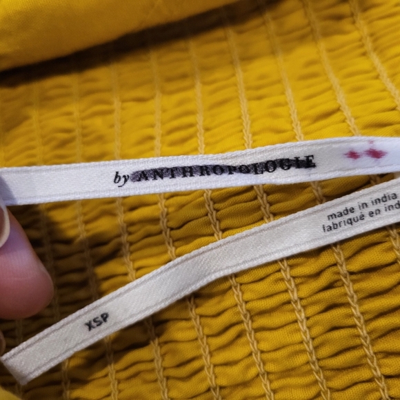 Anthropologie Elegant Yellow Sleeveless Dress - Picture 8 of 11